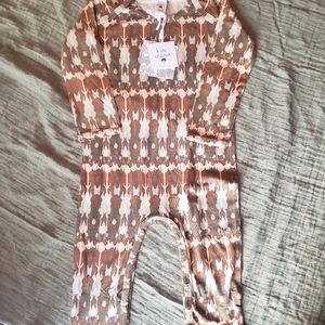 Kate Quinn Ikat long sleeve jumpsuit 18-24m bamboo